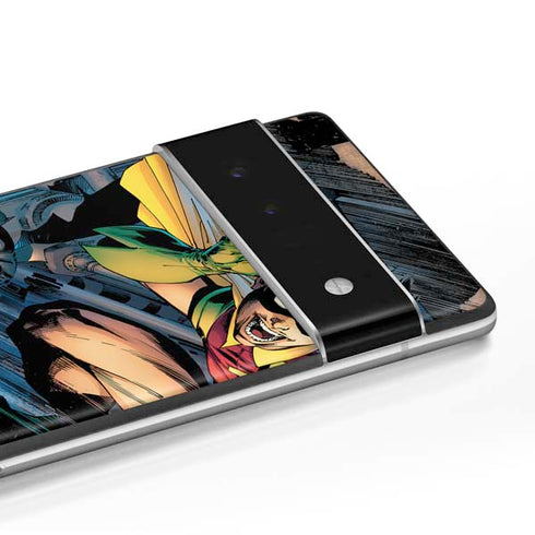 DC Comics Batman All Star Batman & Robin, The Boy Wonder ( Batman & Robin in Action) By Jim Lee Google Pixel 6 Pro Skin